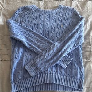 Ralph Lauren Light Blue Cable Knit Sweater